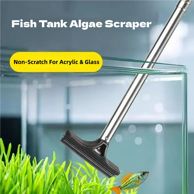 Marine Aquarium Glass Scraper - Teleskopowy skrobak do glonów w akwarium
