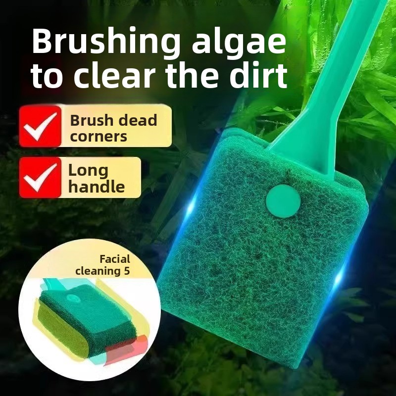 Marine Aquarium Glass Scraper - Szczotka do czyszczenia szkła akwariowego, pływająca