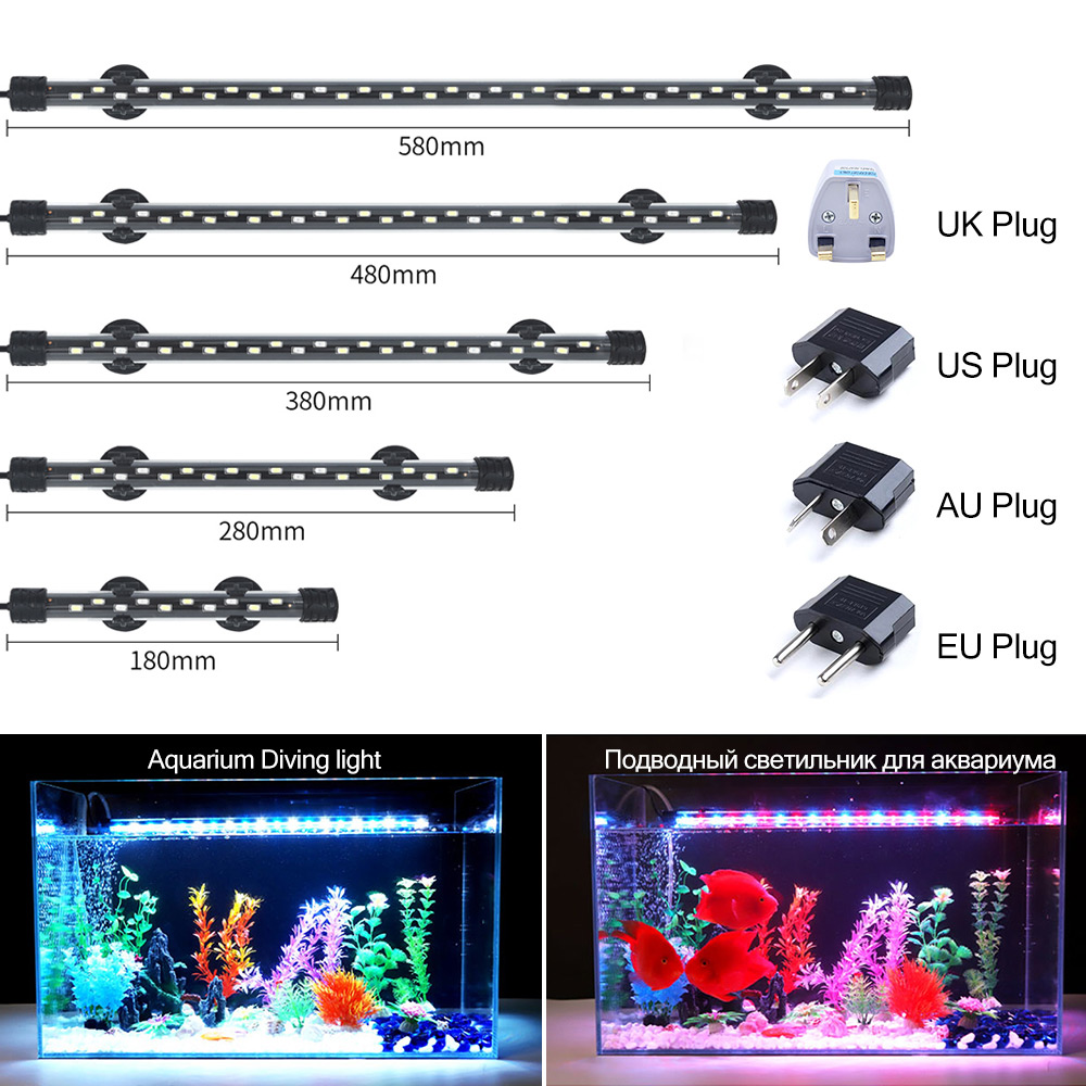 Marine Aquarium Lamp - 90-260V oświetlenie do akwarium LED wodoodporny