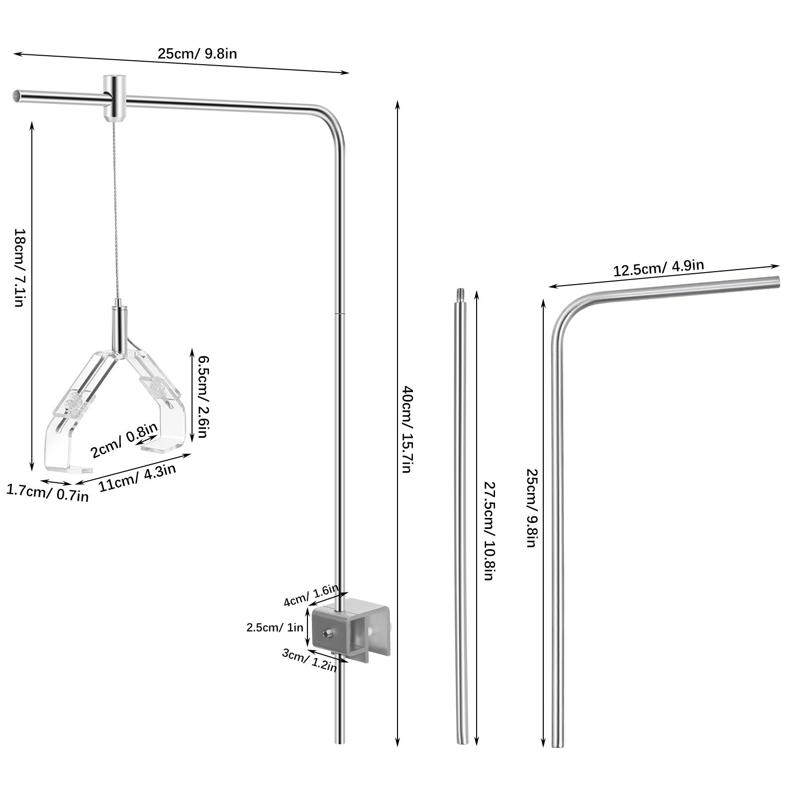 2 szt. Uchwyty do lamp akwario – Marine Aquarium Lamp recenzja i cena