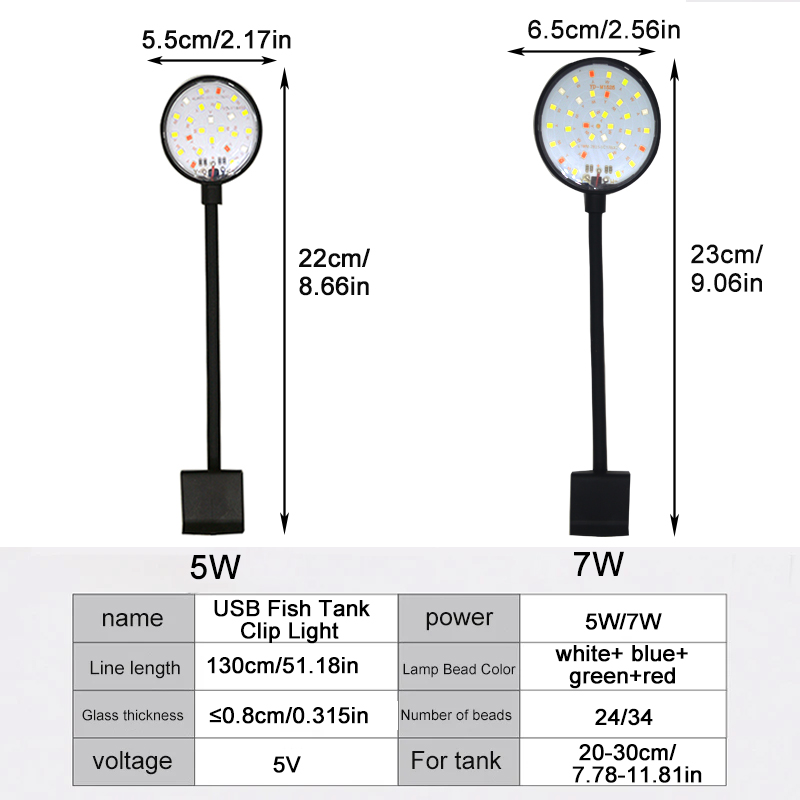 Lampa LED do akwarium USB, ośw – Marine Aquarium Mini recenzja i cena
