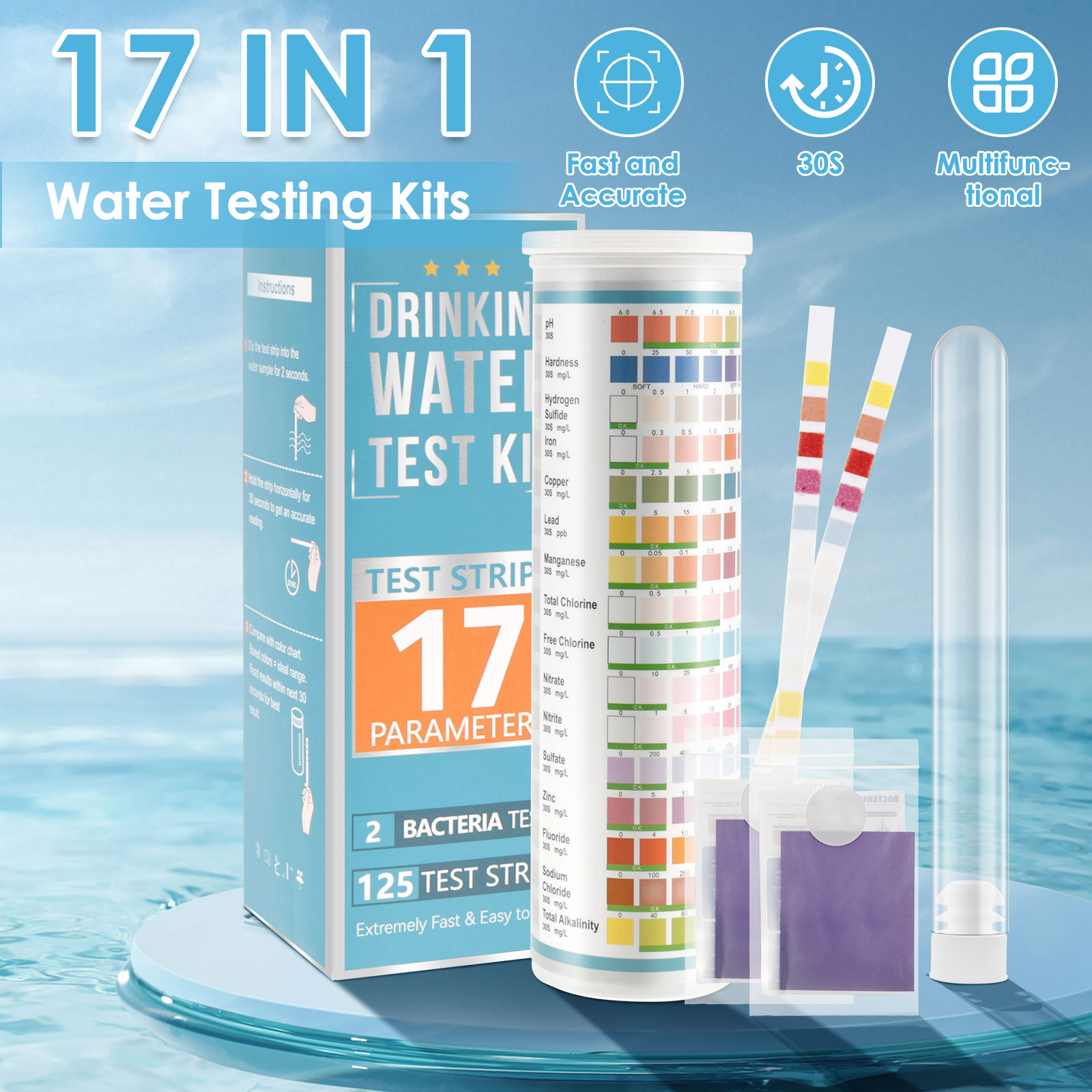 5-17 w 1 Paski testowe do akwa – Marine Test Kit recenzja i cena